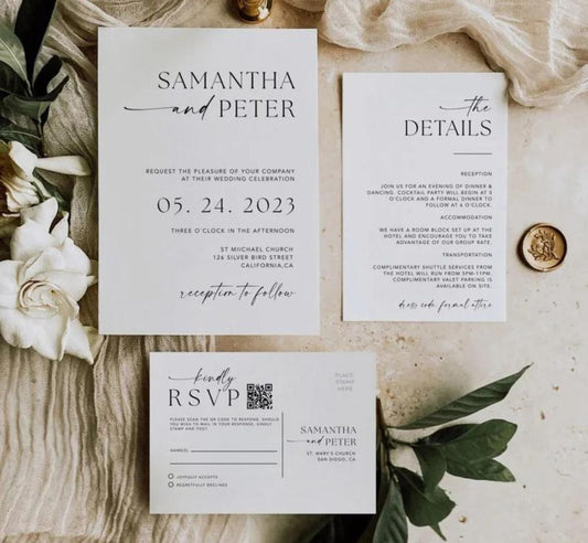 envelope wedding invitation