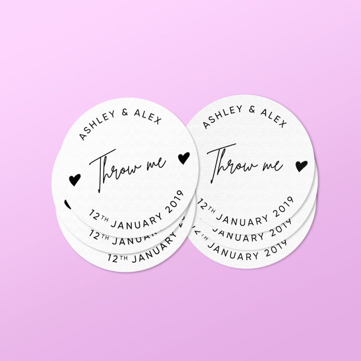 throw me wedding tags