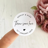 Throw Some Love wedding sticker