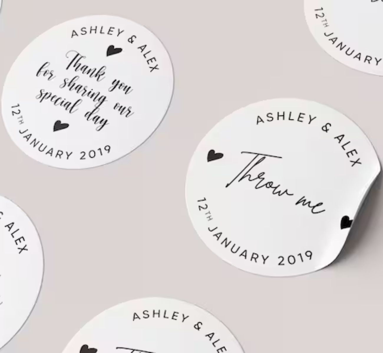 wedding tags