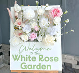 Flower Box Welcome Sign