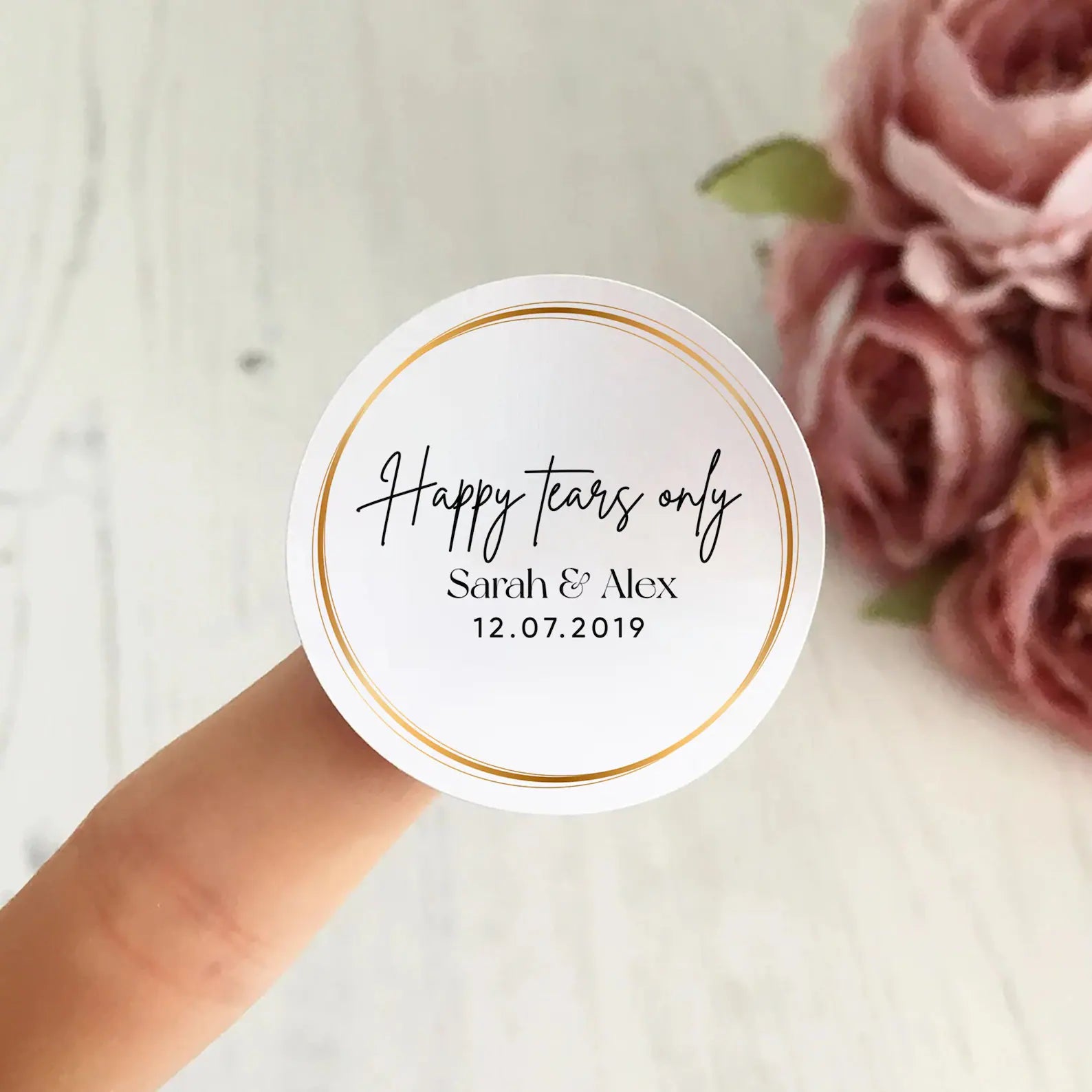 wedding sticker