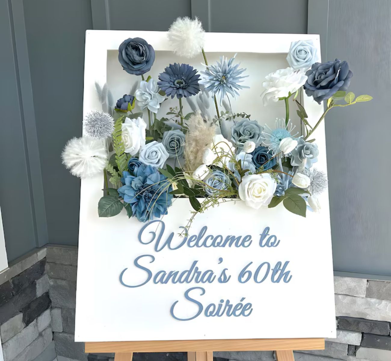 Flower Box Welcome Sign
