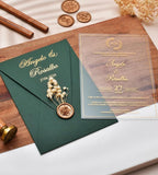  acrylic custom invitations