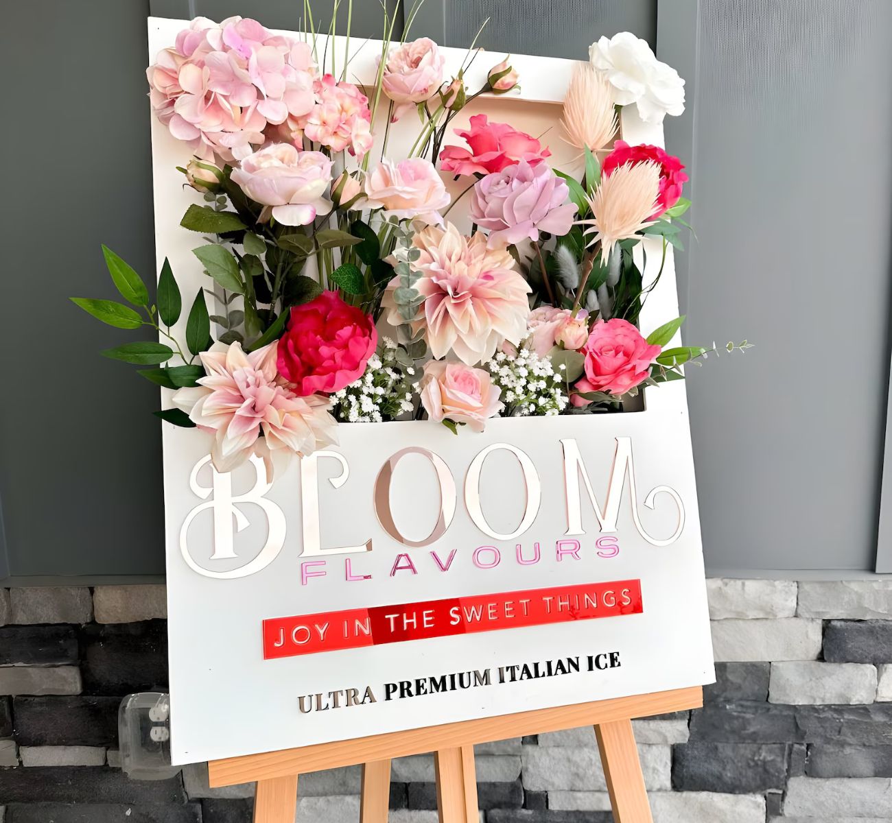 Flower Box Welcome Sign