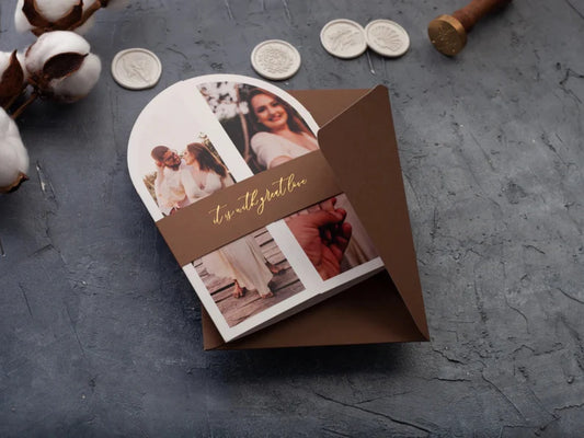 Paper design wedding invitations